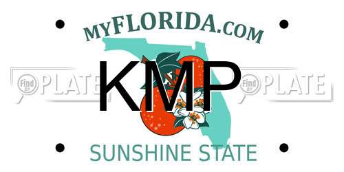 KMP Florida License Plate