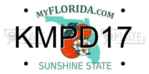 KMPD17 Florida License Plate
