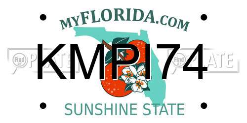 KMPI74 Florida License Plate