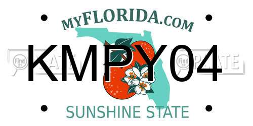KMPY04 Florida License Plate