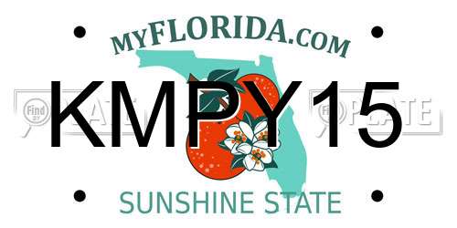 KMPY15 Florida License Plate