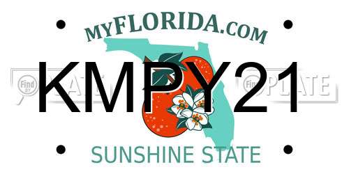 KMPY21 Florida License Plate