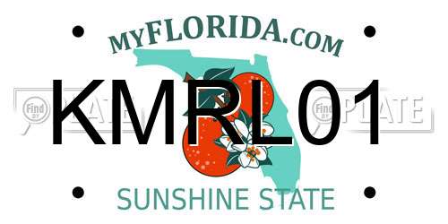KMRL01 Florida License Plate