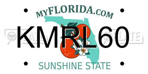 KMRL60 Florida License Plate