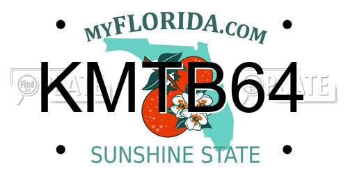 KMTB64 Florida License Plate
