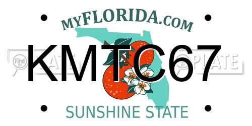 KMTC67 Florida License Plate