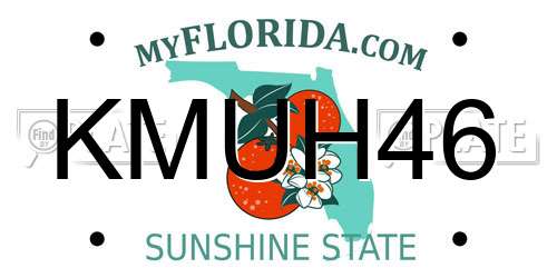 KMUH46 Florida License Plate