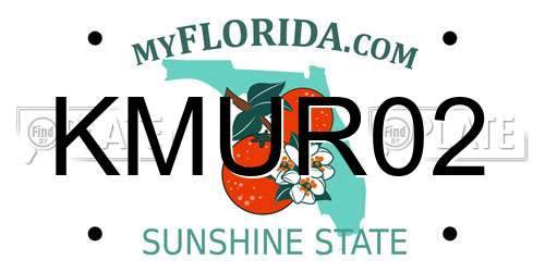 KMUR02 Florida License Plate