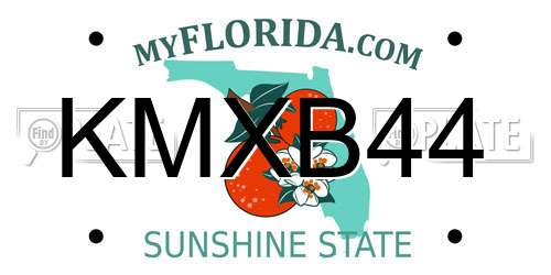 KMXB44 Florida License Plate