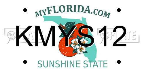 KMYS12 Florida License Plate