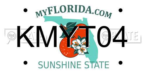 KMYT04 Florida License Plate