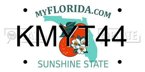 KMYT44 Florida License Plate