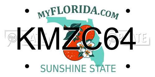 KMZC64 Florida License Plate