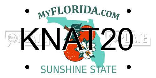KNAT20 Florida License Plate