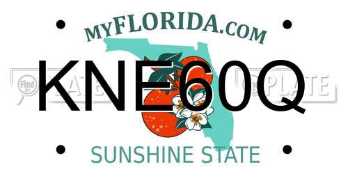 KNE60Q Florida License Plate