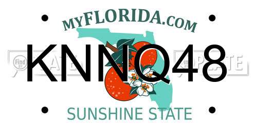 KNNQ48 Florida License Plate