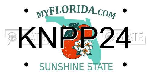 KNPP24 Florida License Plate