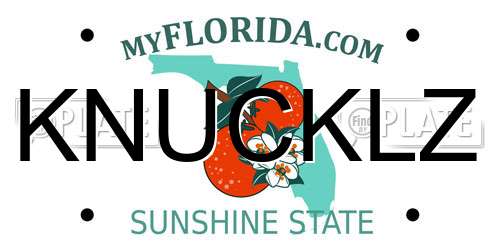KNUCKLZ Florida License Plate