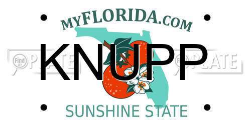 KNUPP Florida License Plate