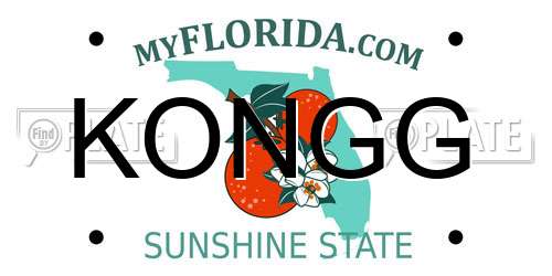 KONGG Florida License Plate