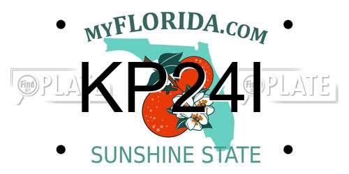 KP24I Florida License Plate
