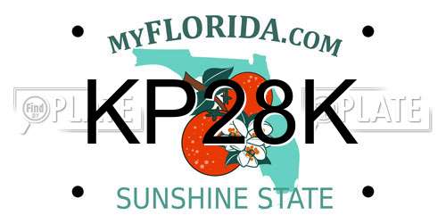 KP28K Florida License Plate