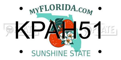 KPAH51 Florida License Plate