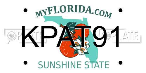 KPAT91 Florida License Plate