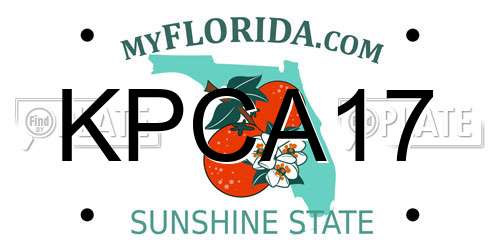 KPCA17 Florida License Plate