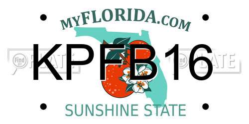 KPFB16 Florida License Plate