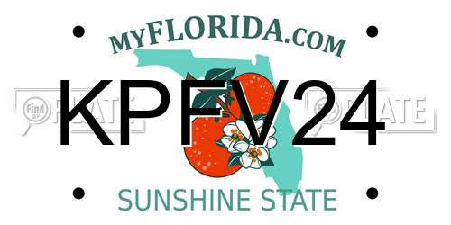 KPFV24 Florida License Plate