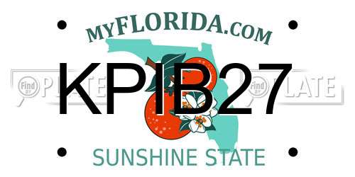KPIB27 Florida License Plate
