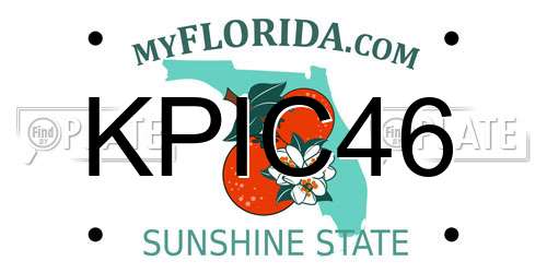 KPIC46 Florida License Plate
