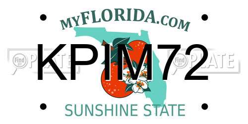 KPIM72 Florida License Plate