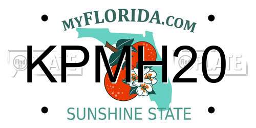 KPMH20 Florida License Plate