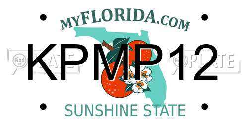 KPMP12 Florida License Plate