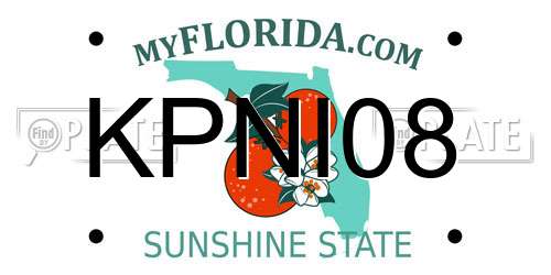 KPNI08 Florida License Plate