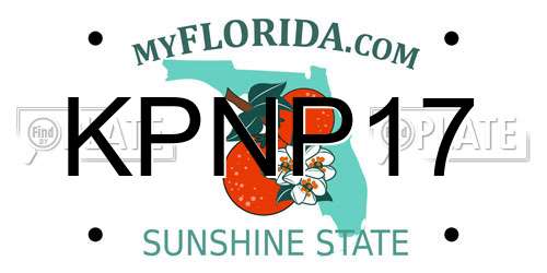 KPNP17 Florida License Plate