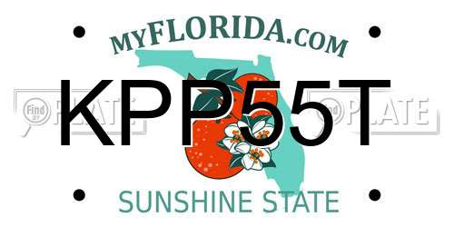 KPP55T Florida License Plate