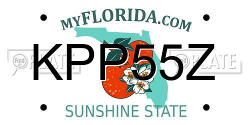 KPP55Z Florida License Plate