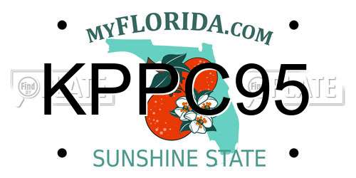KPPC95 Florida License Plate