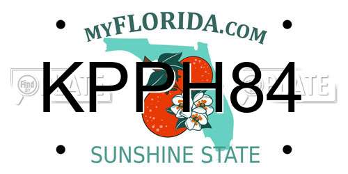 KPPH84 Florida License Plate