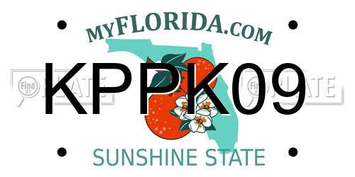KPPK09 Florida License Plate