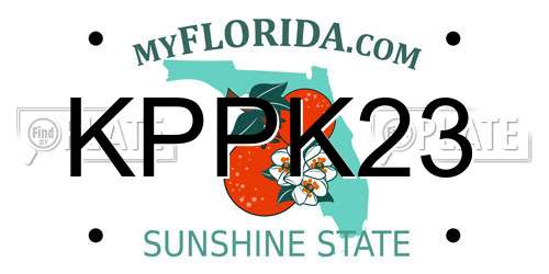 KPPK23 Florida License Plate