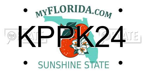KPPK24 Florida License Plate