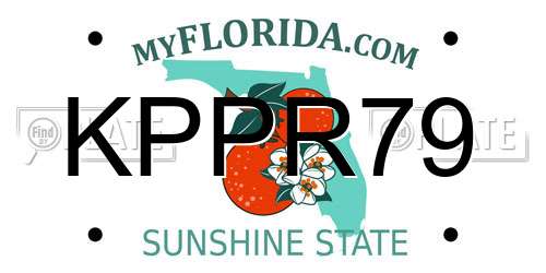 KPPR79 Florida License Plate
