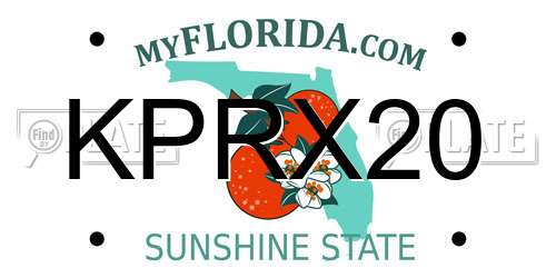 KPRX20 Florida License Plate