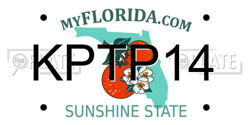 KPTP14 Florida License Plate