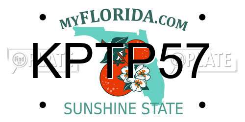 KPTP57 Florida License Plate