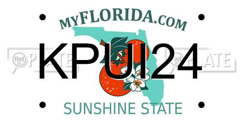 KPUI24 Florida License Plate